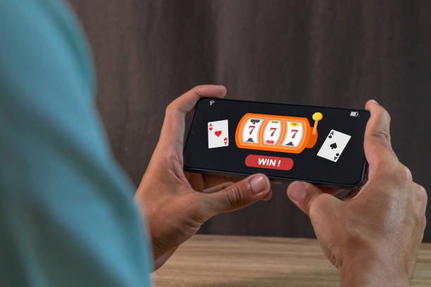 Live dealer blackjack table on mobile phone screen