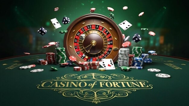 Live roulette wheel spinning with ball in motion